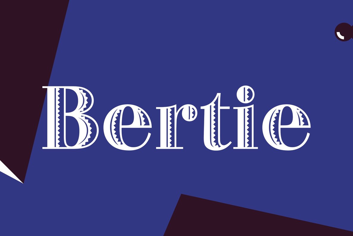 Beispiel einer Bertie-Schriftart #1