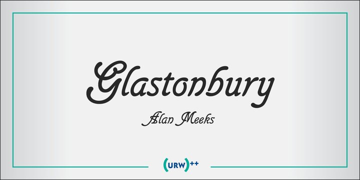 Beispiel einer Glastonbury-Schriftart #1