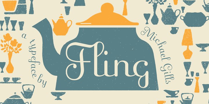 Schriftart Fling