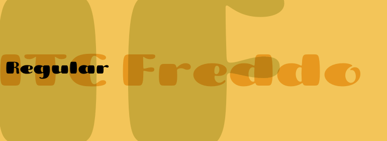 Beispiel einer Freddo ITC-Schriftart #1