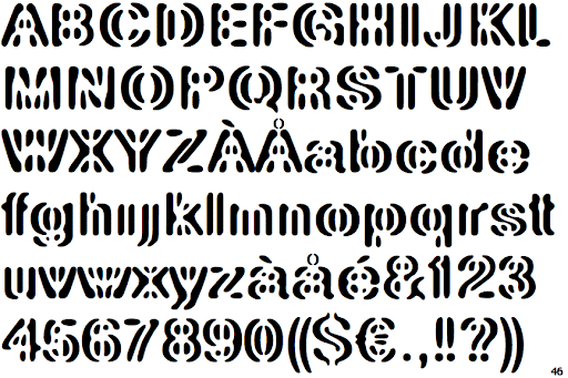 Beispiel einer Linotype Element-Schriftart #1