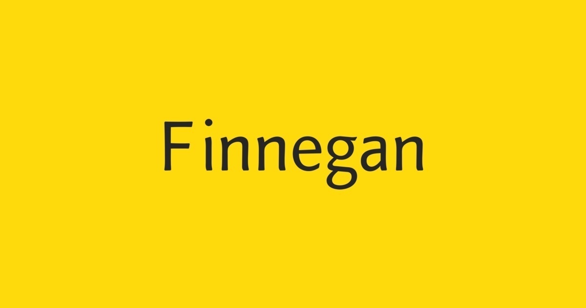 Beispiel einer Finnegan-Schriftart #1