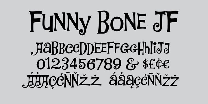 Beispiel einer Linotype Funny Bones-Schriftart #1