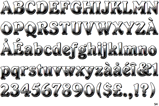 Schriftart Cabaret