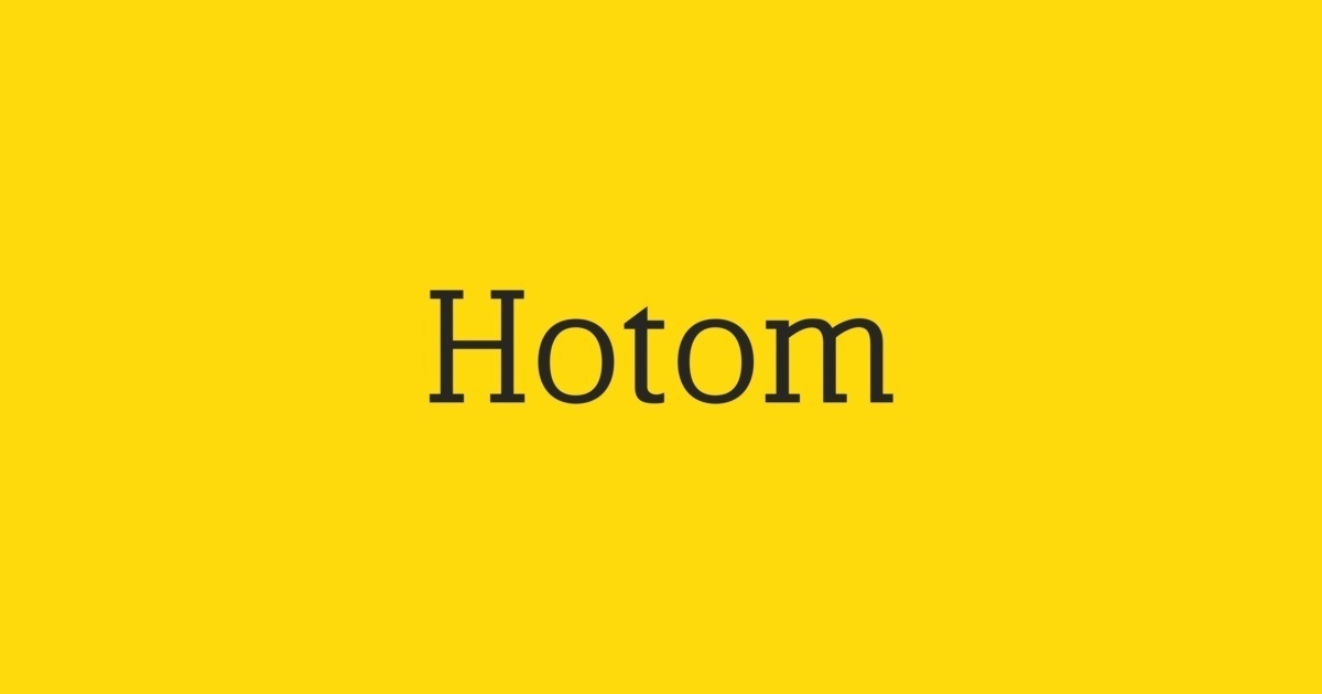 Beispiel einer HoTom-Schriftart #1