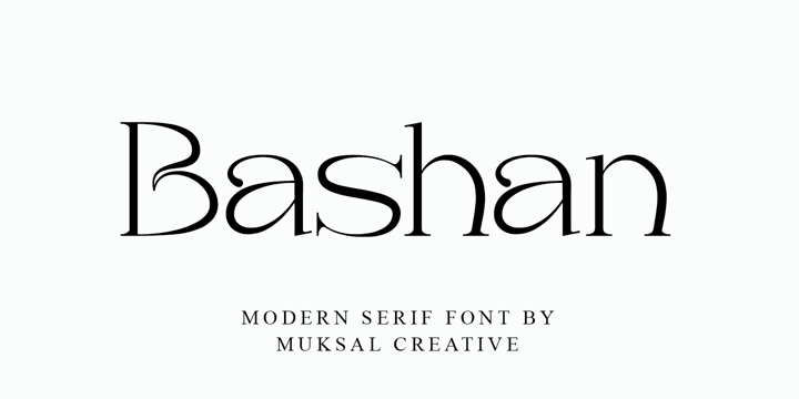Beispiel einer Bashan-Schriftart #1
