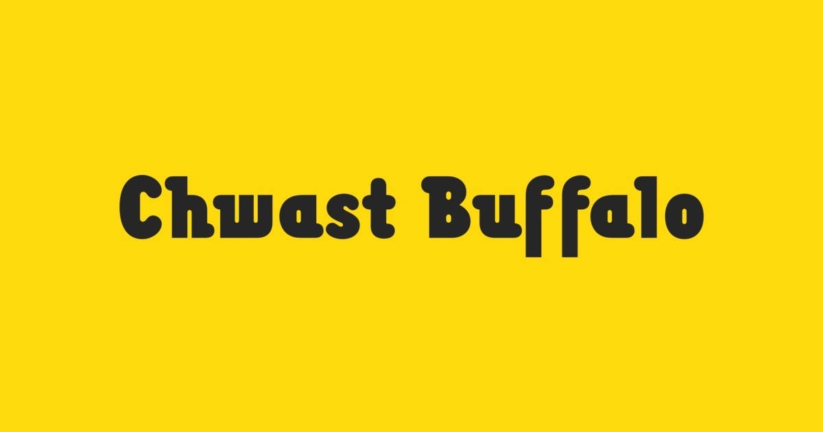 Beispiel einer Chwast Buffalo-Schriftart #1