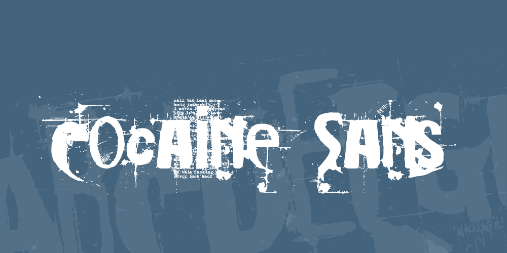 Beispiel einer Cocaine Sans-Schriftart #1