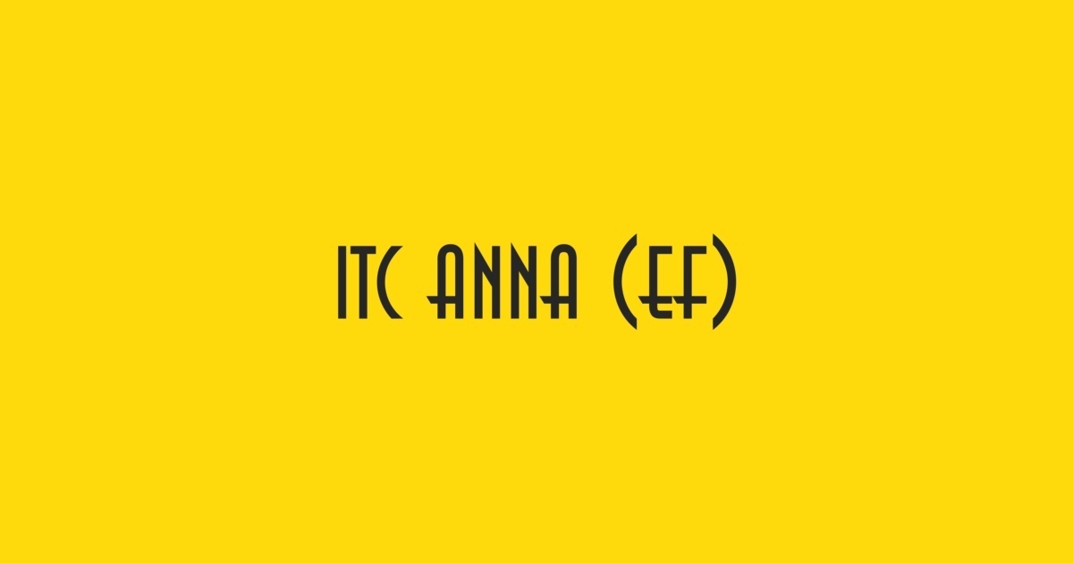 Schriftart Anna ITC