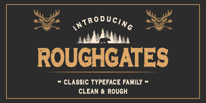 Schriftart Roughgates