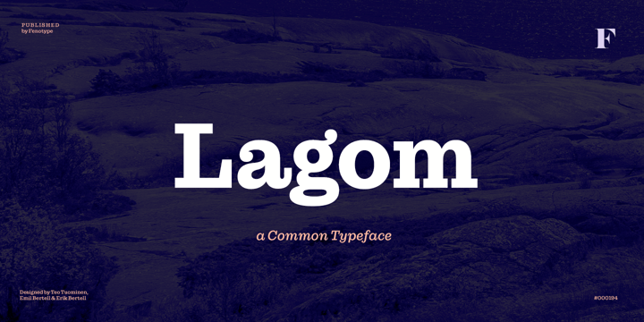 Schriftart Lagom