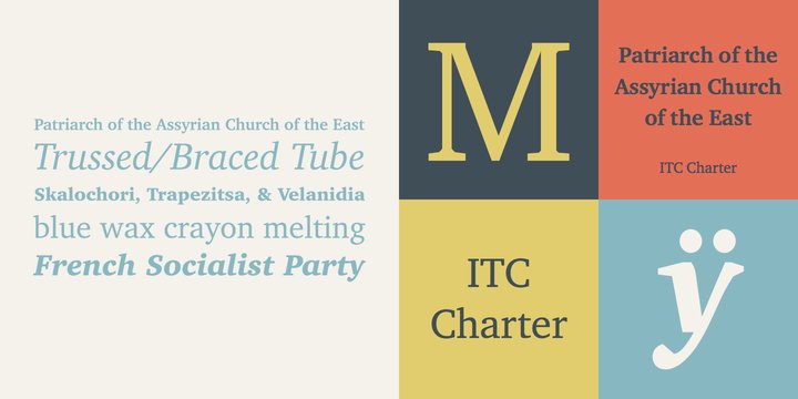 Beispiel einer Charter ITC-Schriftart #1