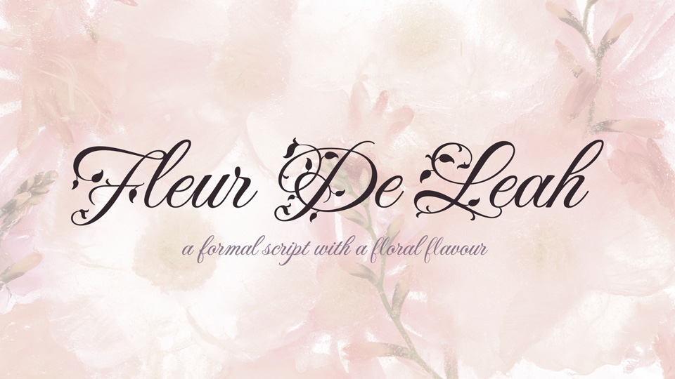 Beispiel einer Fleur De Leah-Schriftart #1
