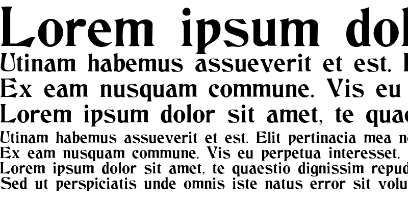 Beispiel einer Beaumarchais-Schriftart #1