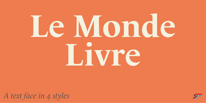 Schriftart Le Monde Livre