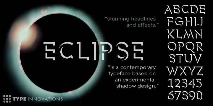 Schriftart Eclipse