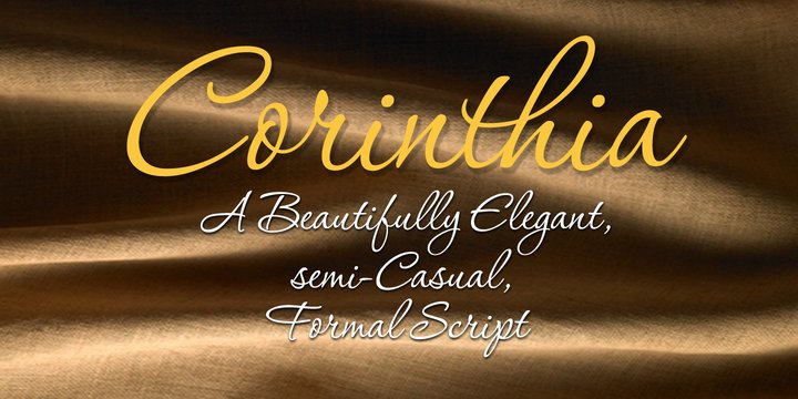 Beispiel einer P22 Corinthia-Schriftart #1