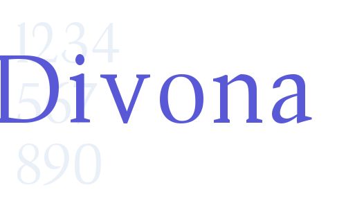 Beispiel einer Divona-Schriftart #1