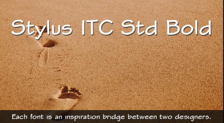 Beispiel einer Stylus ITC-Schriftart #1