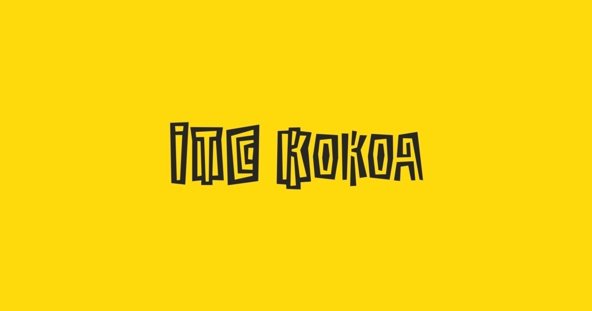 Beispiel einer Kokoa ITC-Schriftart #1