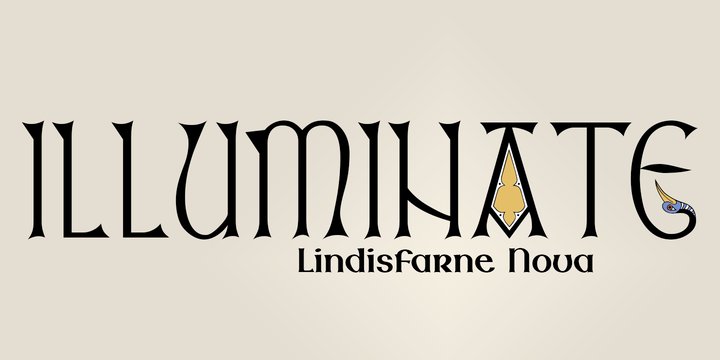 Schriftart Lindisfarne