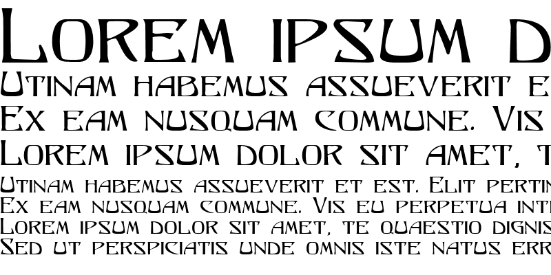 Beispiel einer Lysander-Schriftart #1