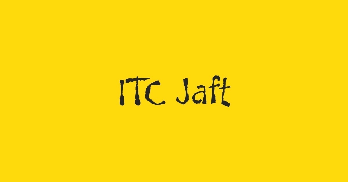 Beispiel einer Jaft ITC-Schriftart #1
