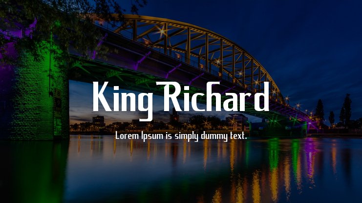 Beispiel einer King Richard-Schriftart #1