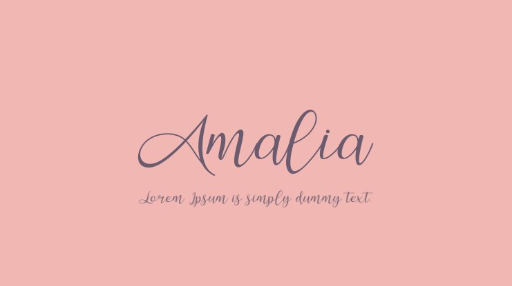 Beispiel einer Amalia-Schriftart #1