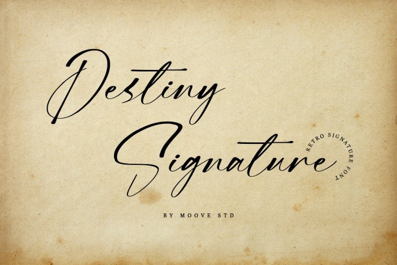 Beispiel einer Destiny Signature-Schriftart #1