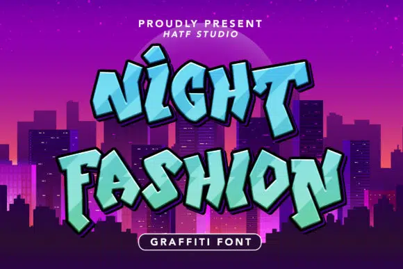 Schriftart Night Fashion