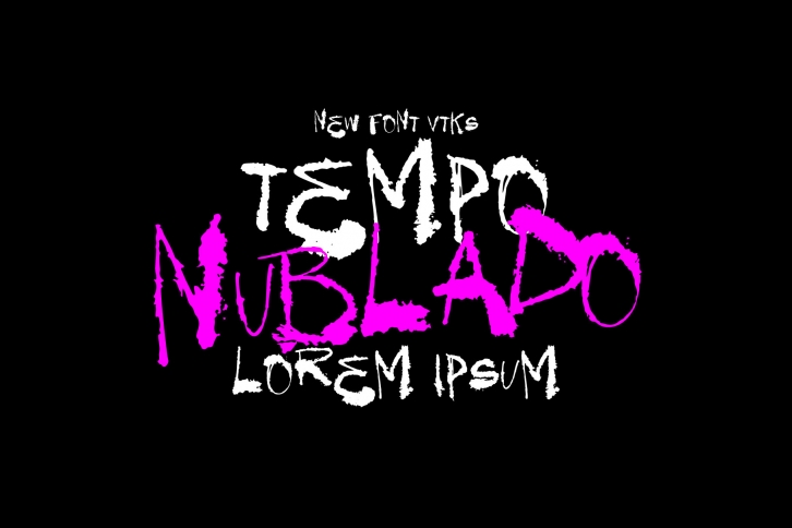 Beispiel einer Tempo Nublado-Schriftart #1