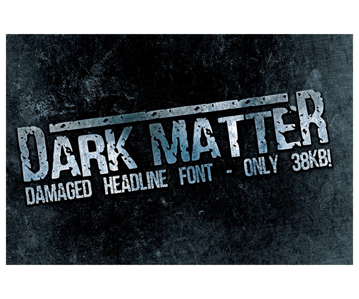 Beispiel einer Horde Dark Matter-Schriftart #1