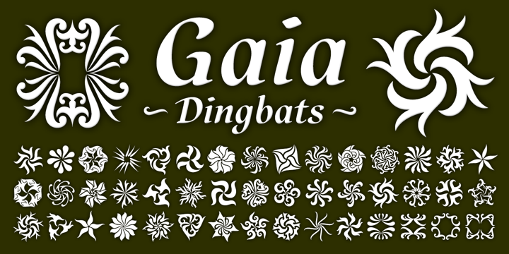 Schriftart Gaia