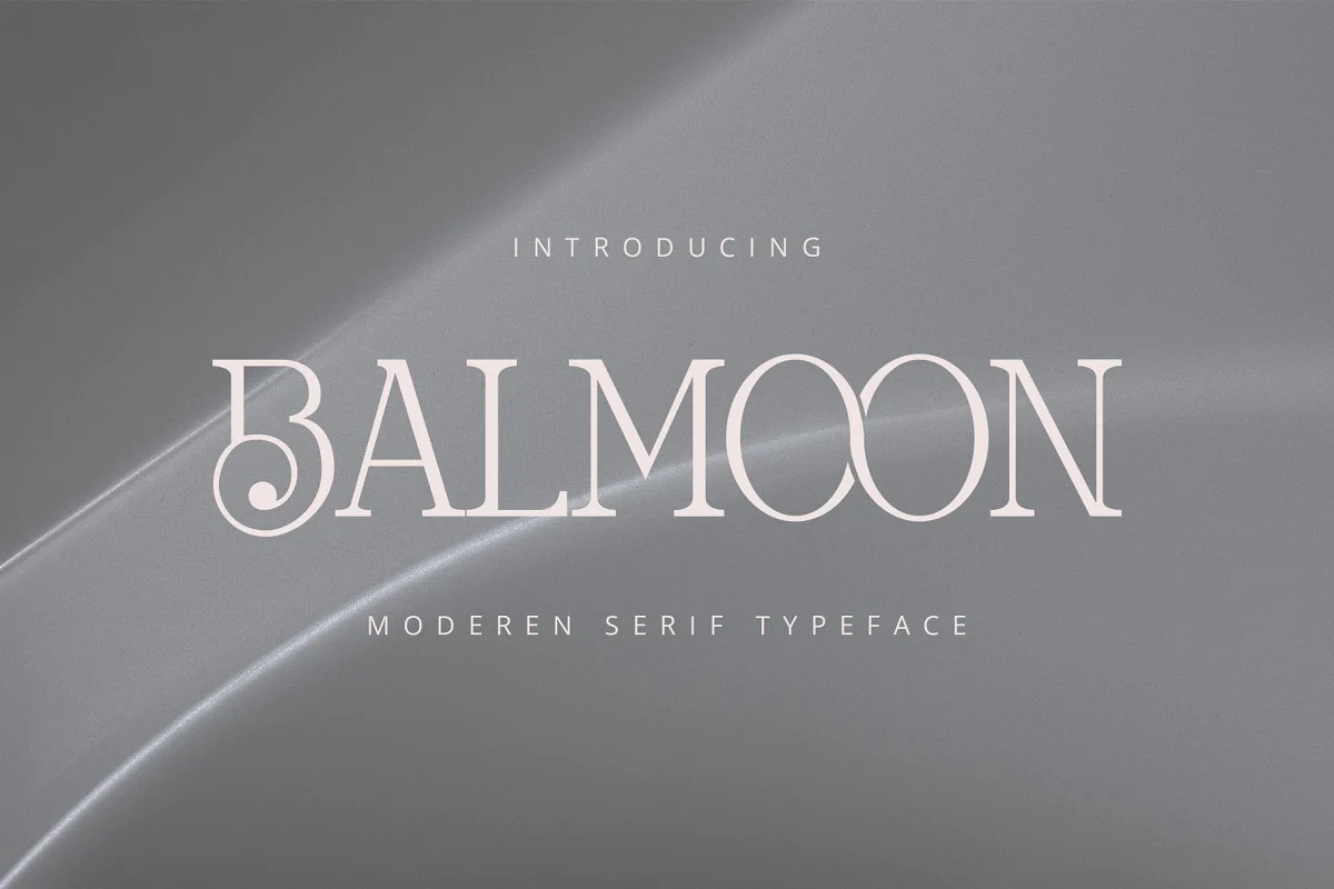 Schriftart Balmoon