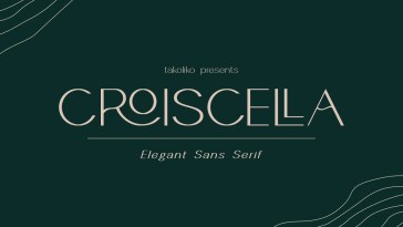 Beispiel einer Croiscella-Schriftart #1