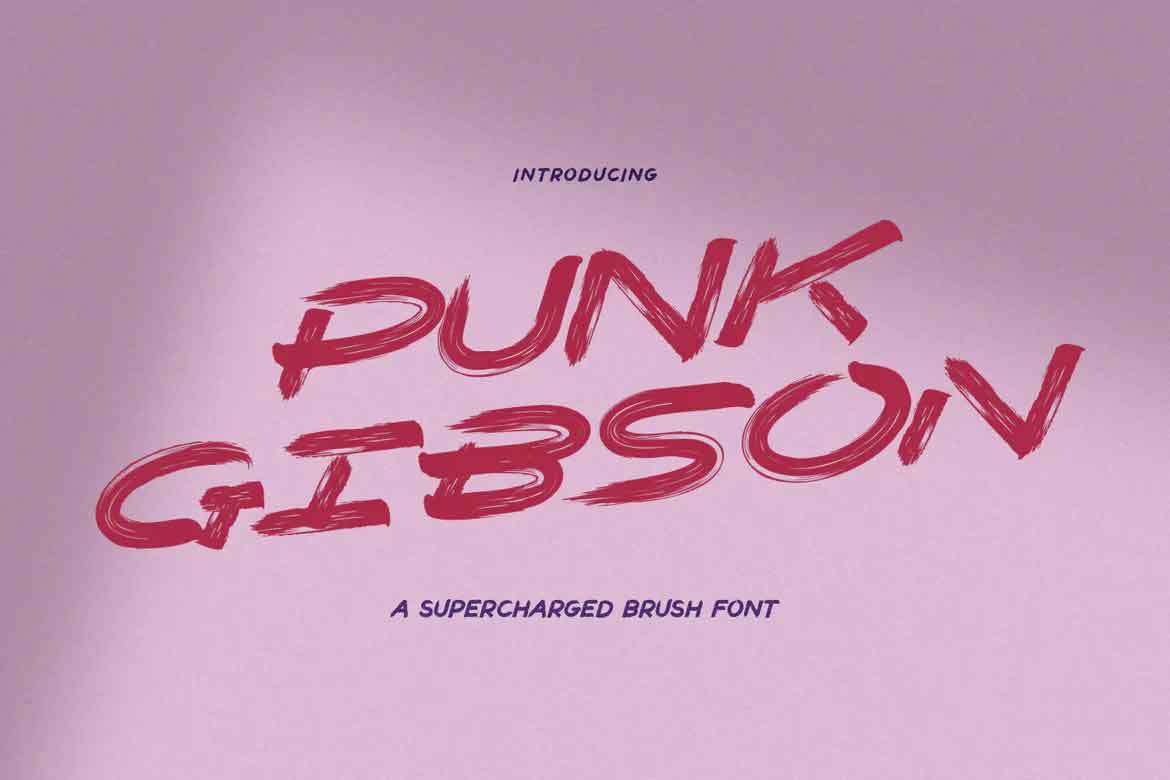 Beispiel einer Punk Gibson-Schriftart #1