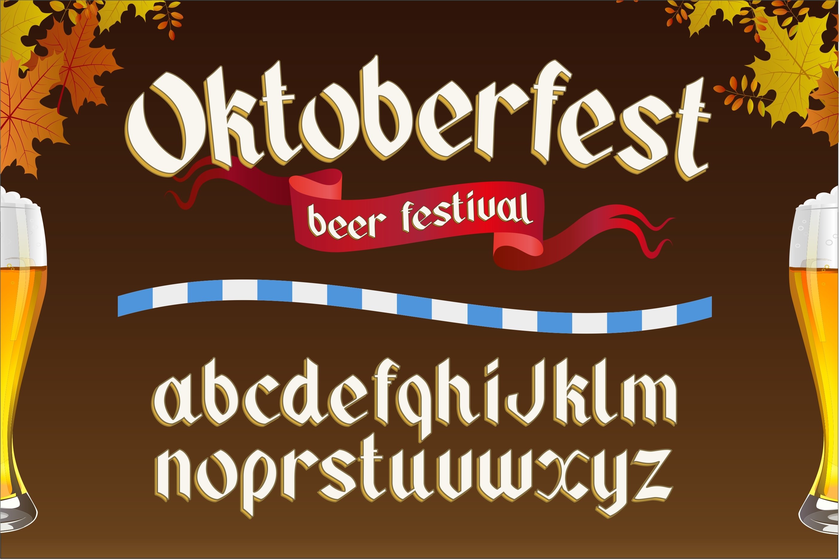 Schriftart Oktoberfest