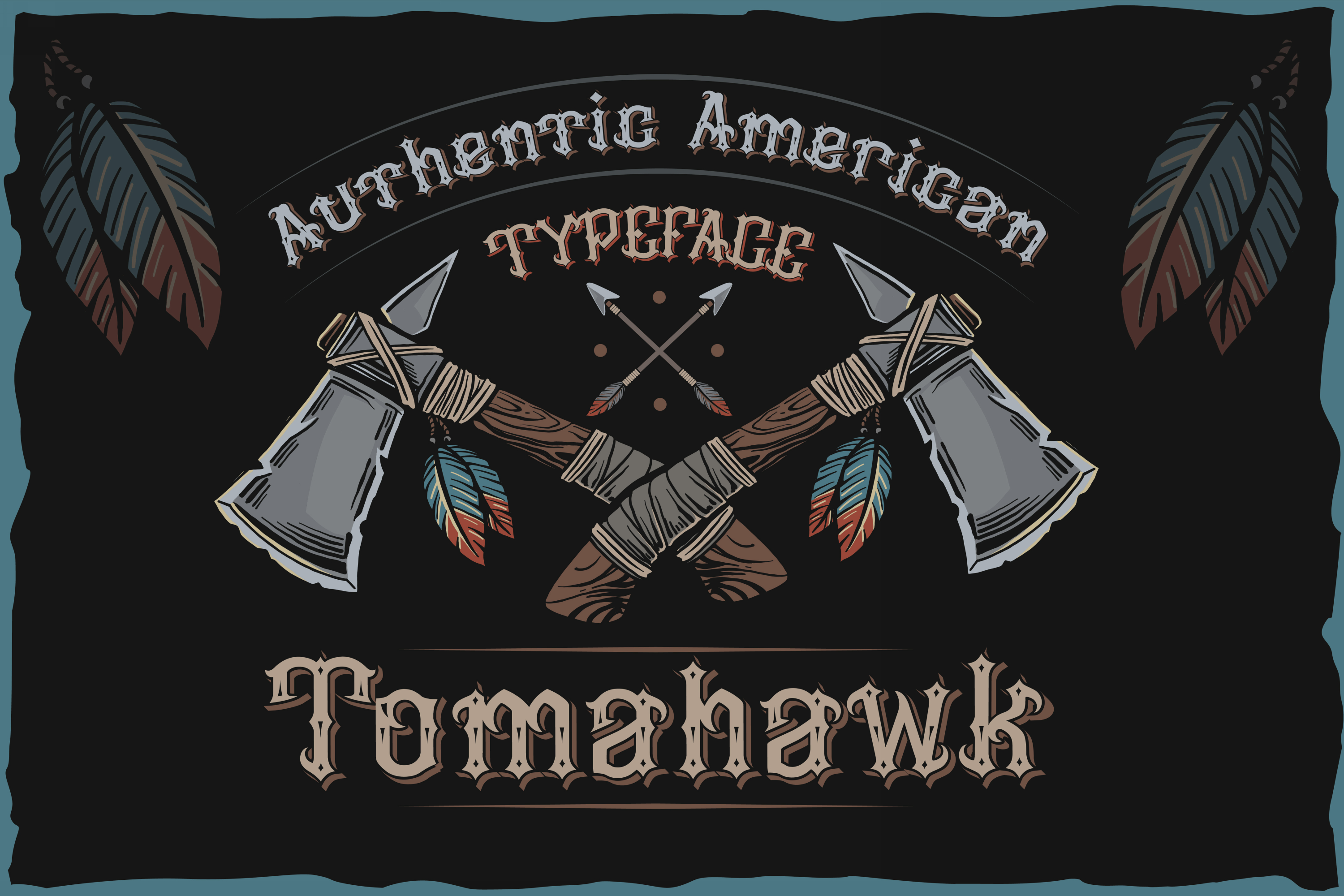 Schriftart Tomahawk