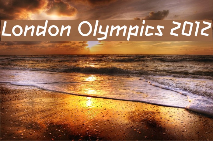 Beispiel einer London Olympics 2012-Schriftart #1