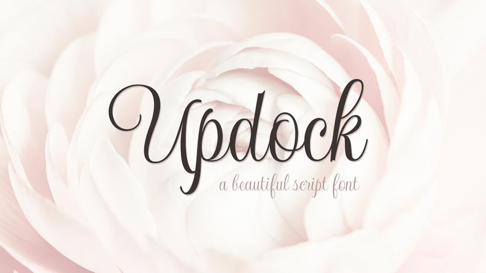 Schriftart Updock