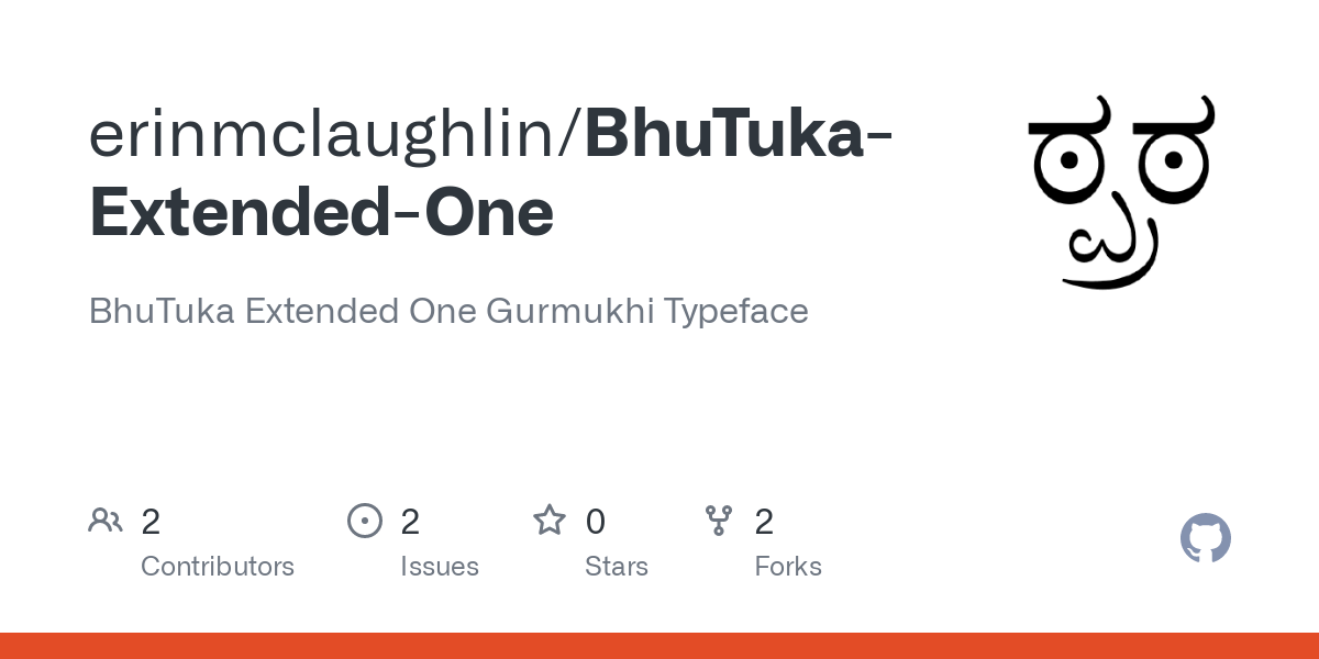 Beispiel einer BhuTuka Expanded One-Schriftart #1