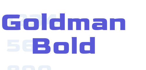 Schriftart Goldman