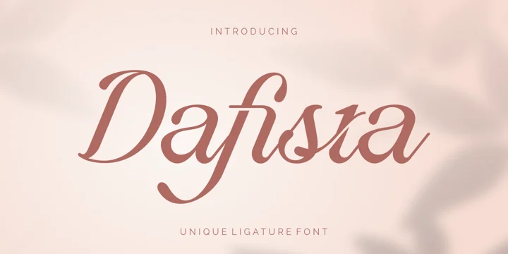 Beispiel einer Dafista-Schriftart #1