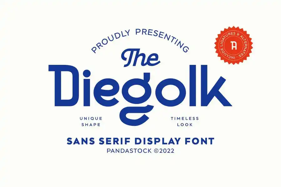 Schriftart Diegolk