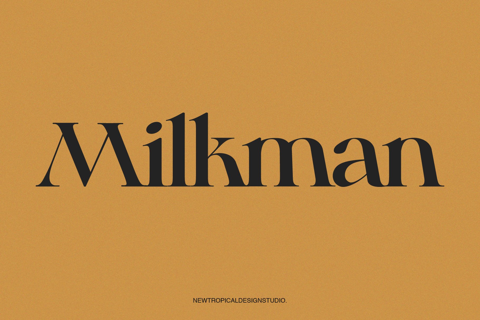Beispiel einer Milkman-Schriftart #1