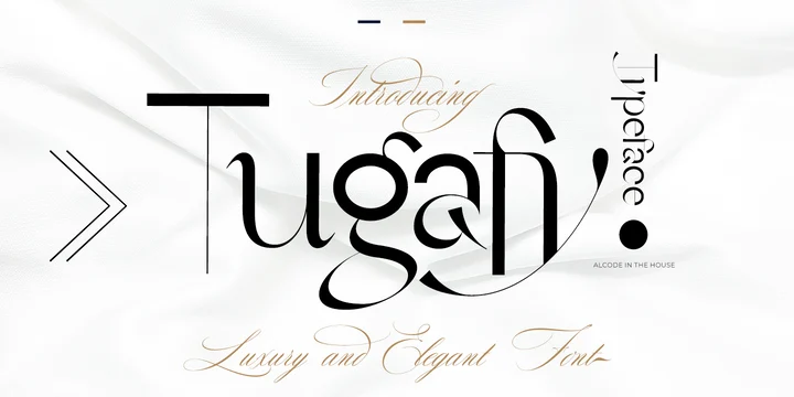 Beispiel einer Tugafy-Schriftart #1
