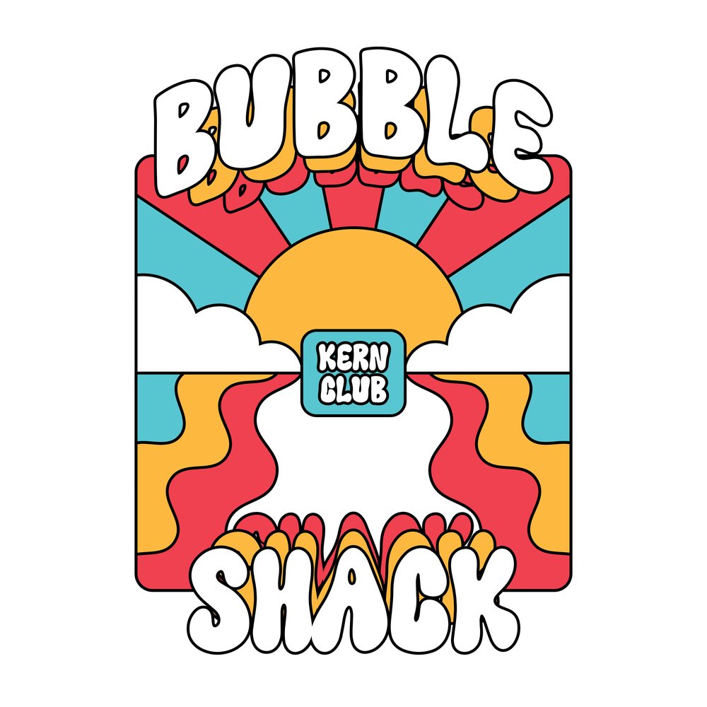 Beispiel einer Bubble Shack-Schriftart #1