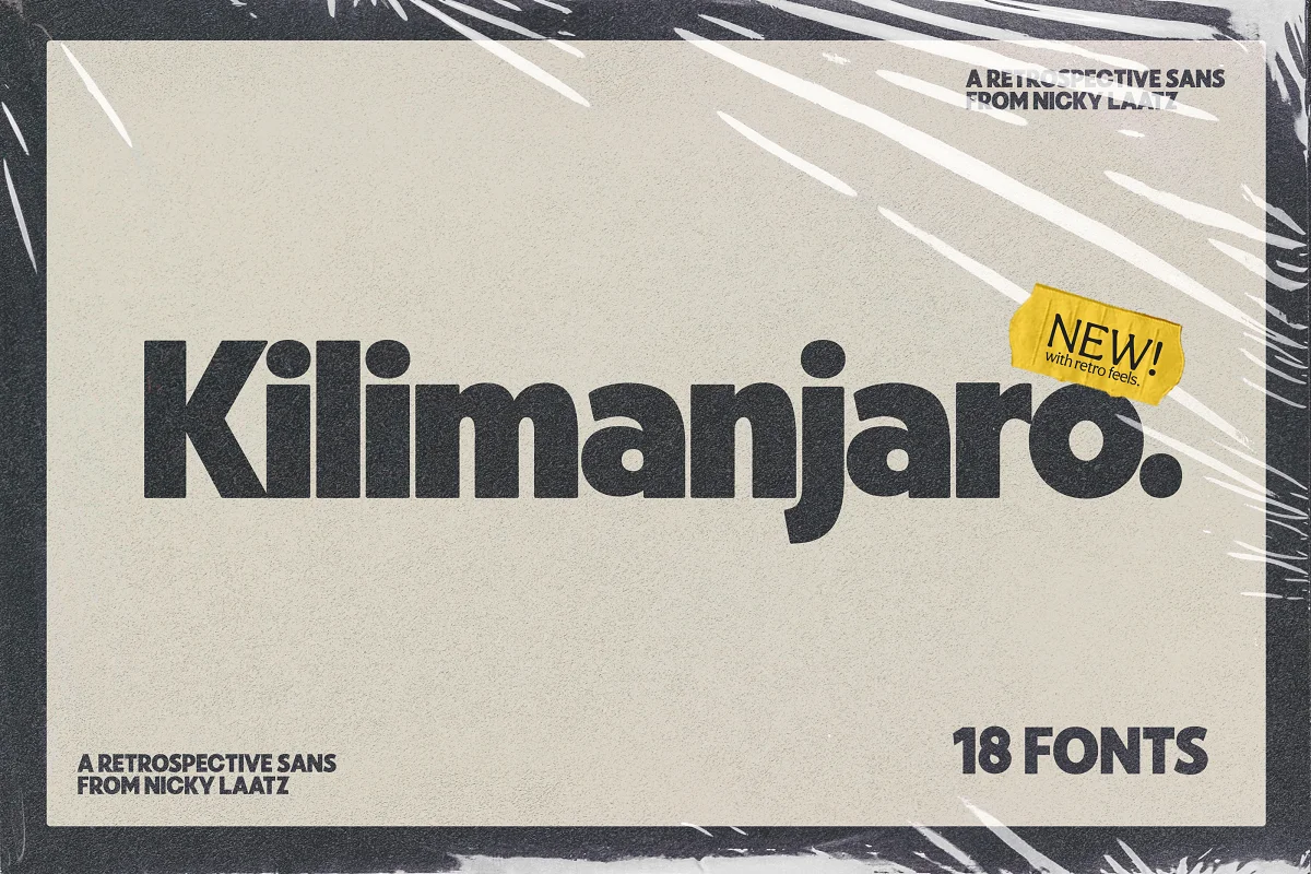Beispiel einer Kilimanjaro Sans Extra Tall-Schriftart #1