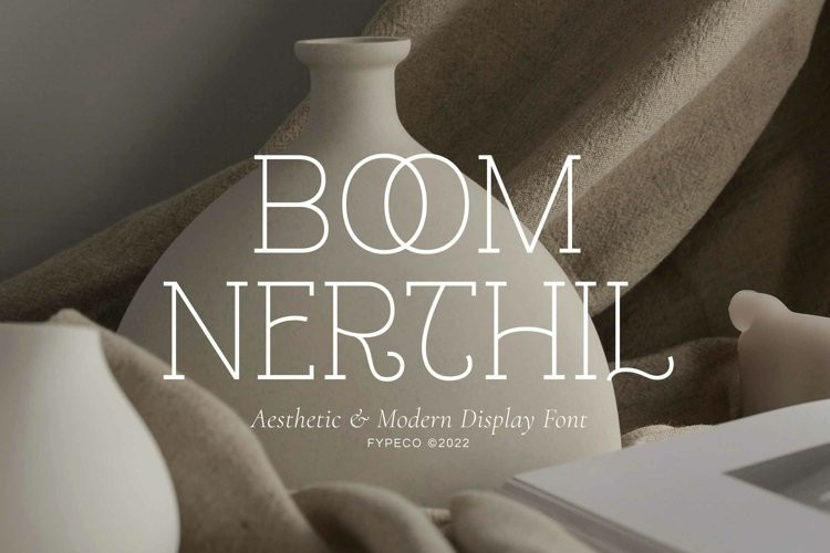 Schriftart Boom Nerthil